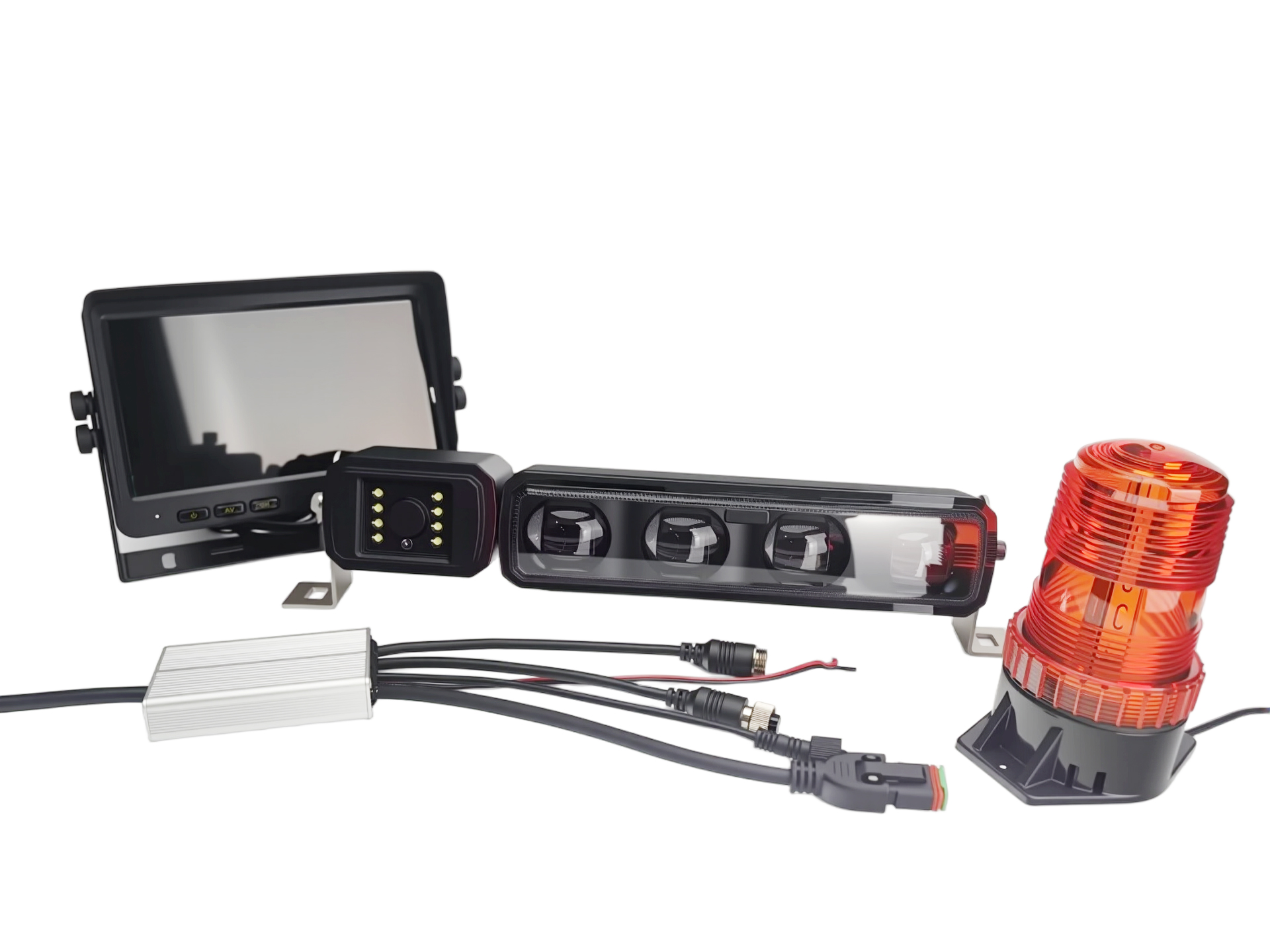 Forklift AI Intelligent Avoidance Signal Light Truck Blind Spot Proximity Detection Collision System